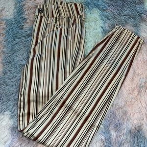 American Eagle Striped Khaki Pants